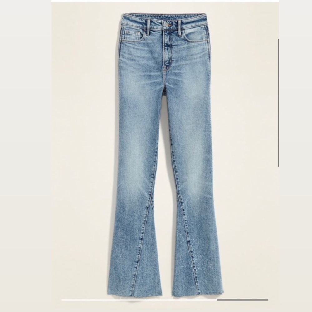 extra high waisted flare jeans NWT